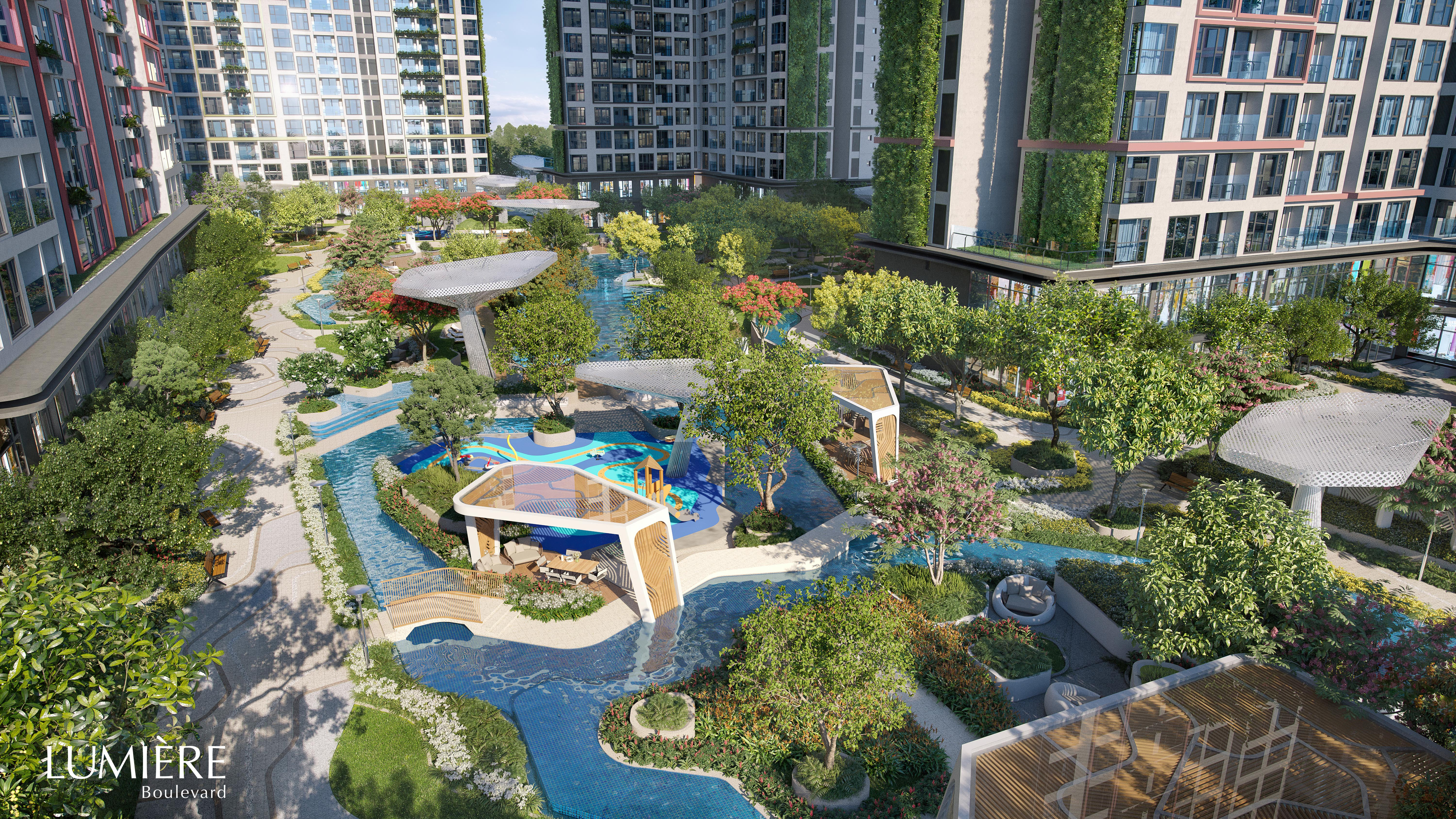 Circulated water stream for kids