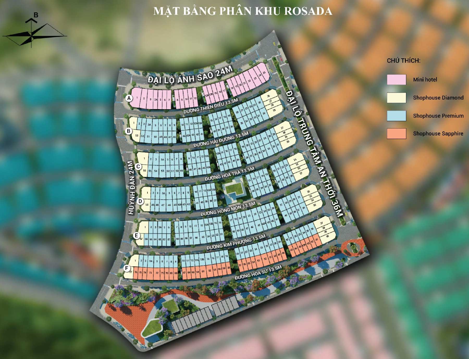 Floor plan of Rosada subdivision