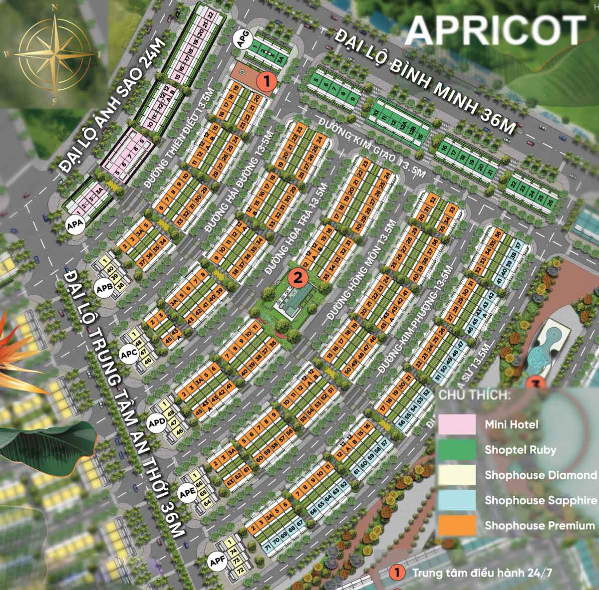 Floor Plan of Apricot subdivision