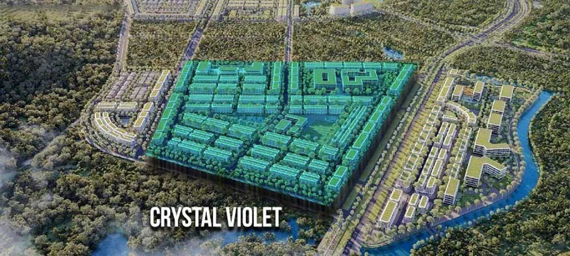 Floor plan of Crystal Violet subdivision