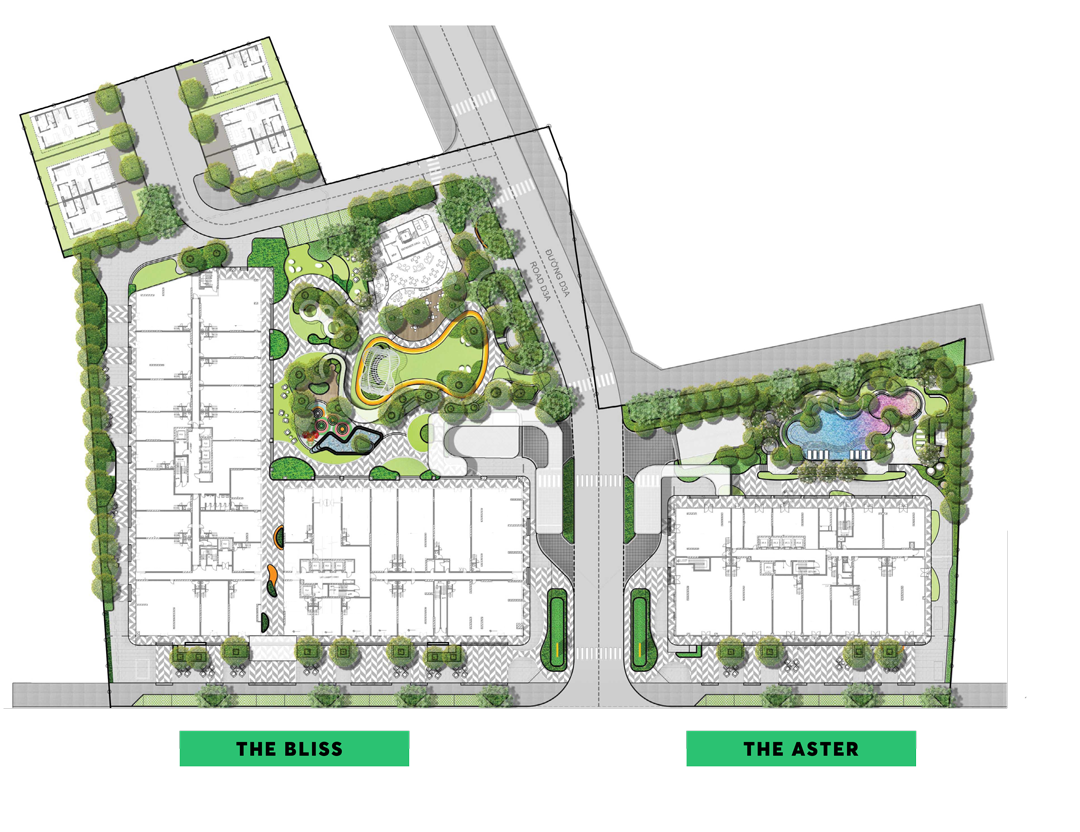 The overall layout of the Urban Green project