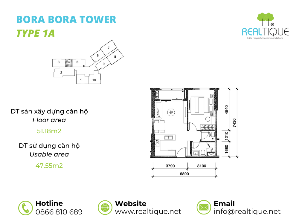 Bora Bora Apartment 1 bedroom - 1A