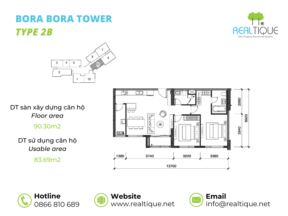 Bora Bora Apartment 2 bedrooms - 2B