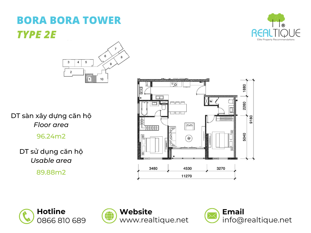 Bora Bora Apartment 2 bedrooms - 2E