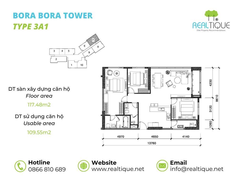 Bora Bora Apartment 3 bedrooms - 3A1