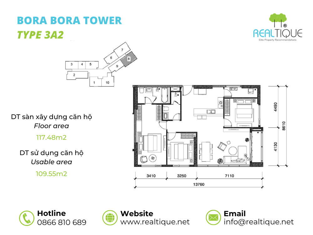 Bora Bora Apartment 3 bedrooms - 3A2