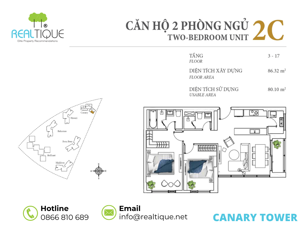 Căn hộ Canary 2C