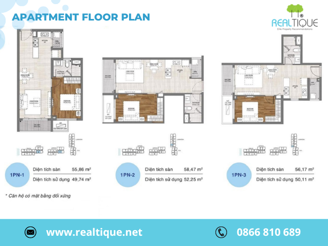 One-bedroom apartment layout One Verandah
