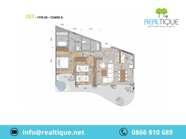 Layout 2BR - 04 tower A
