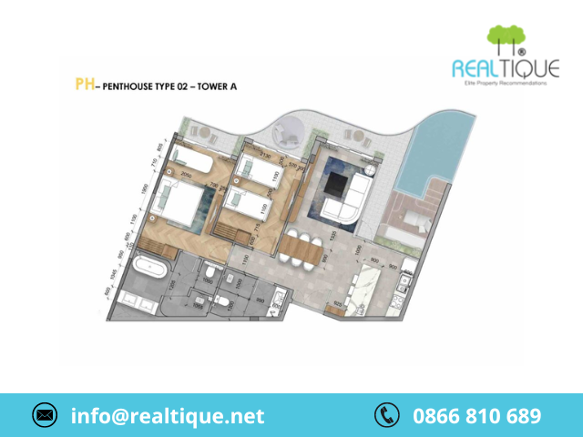 Layout Penthouse - 02 tower A