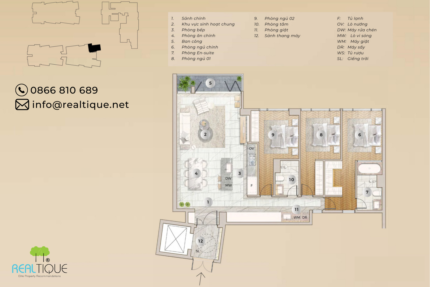 Penthouse The River Seine Floor Plan