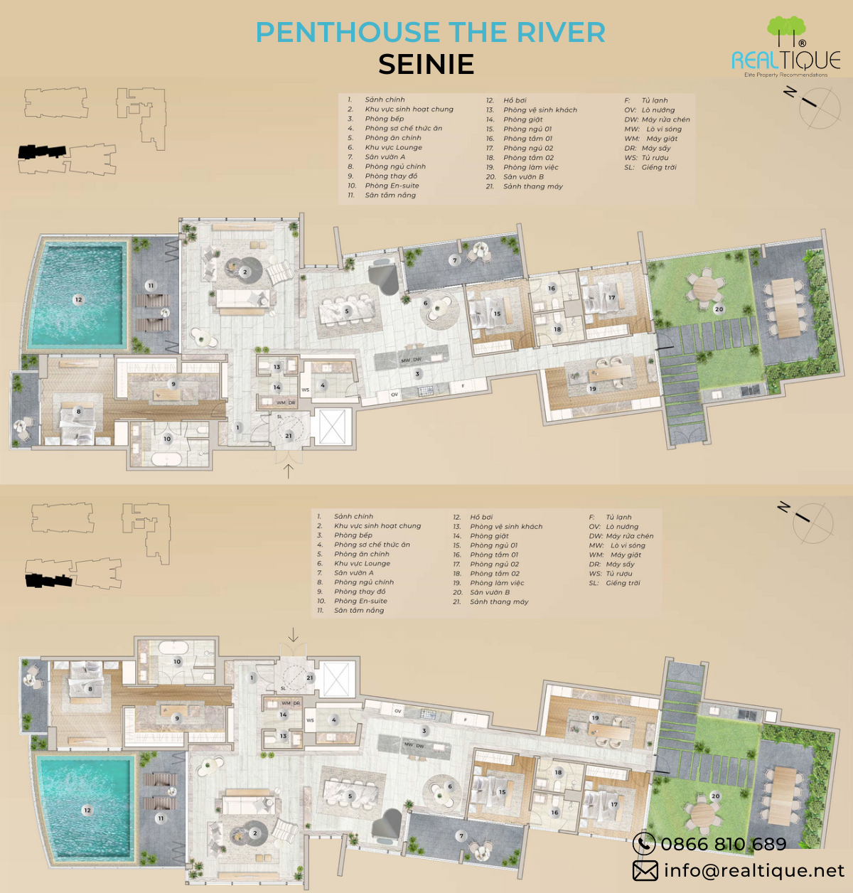 Penthouse The River Seine Floor Plan