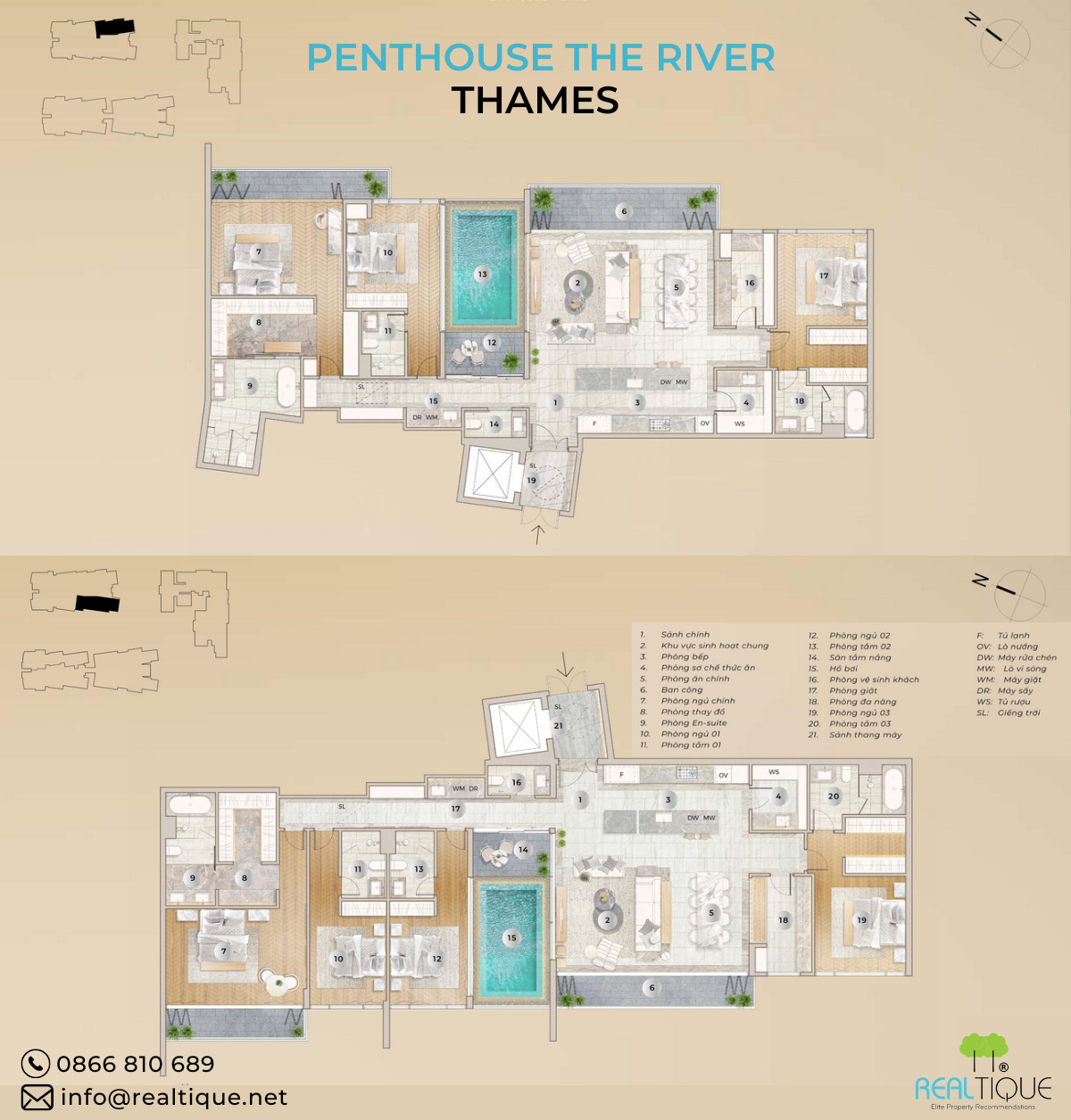 Penthouse The River Thames Floor Plan