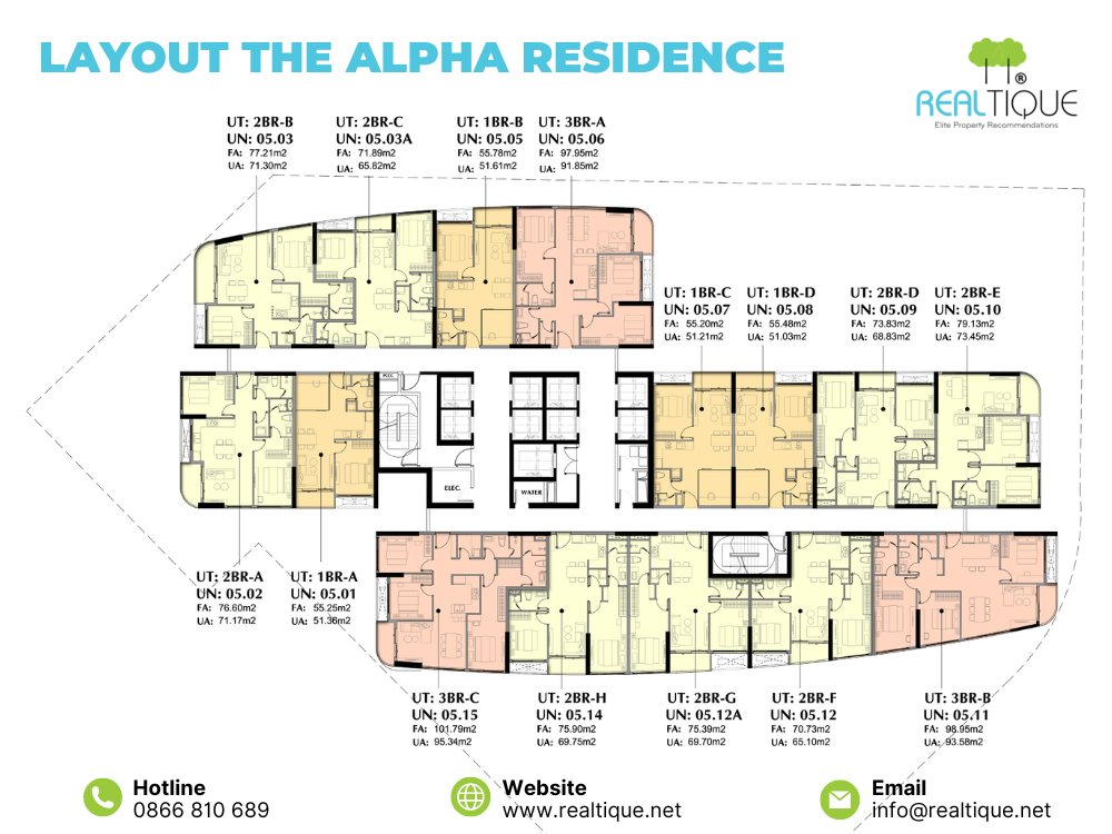 Typical floor plan The Alpha Residence