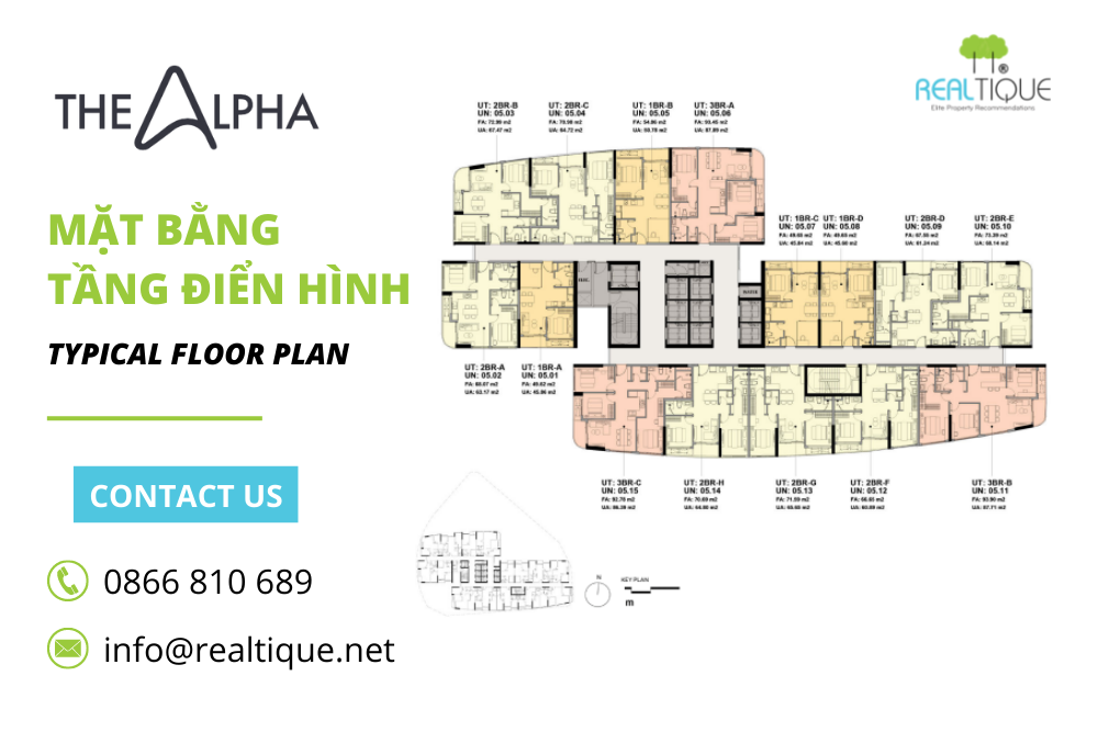 Typical floor plan of The Alpha Residence