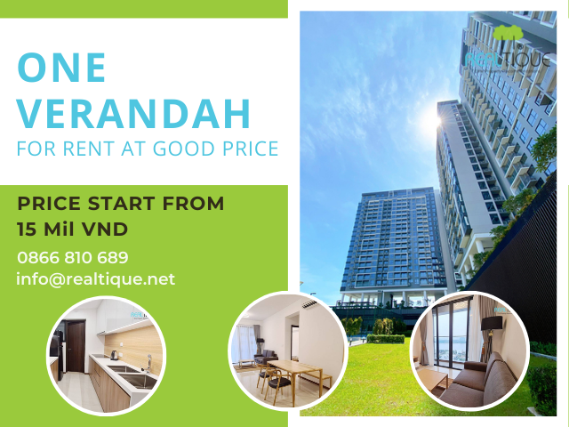 One Verandah apartment for rent with an attractive price