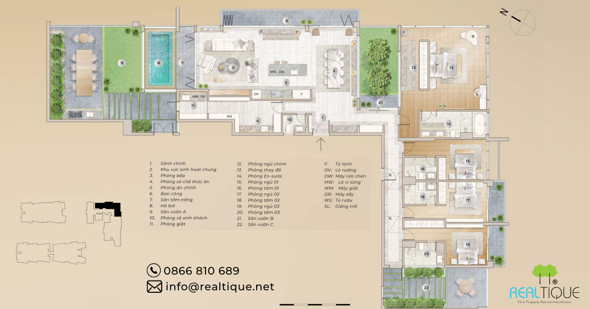 Penthouse The River Hudson Floor Plan