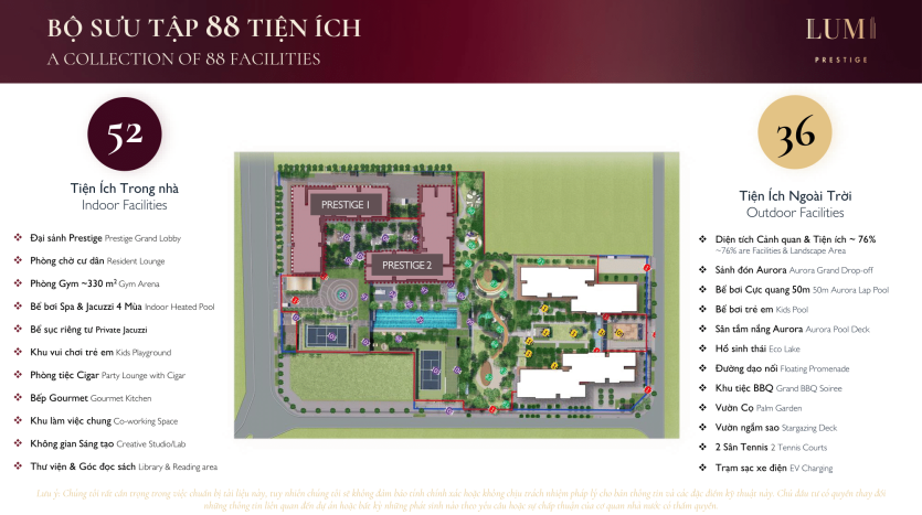 Lumi Prestige - 88 Facilities
