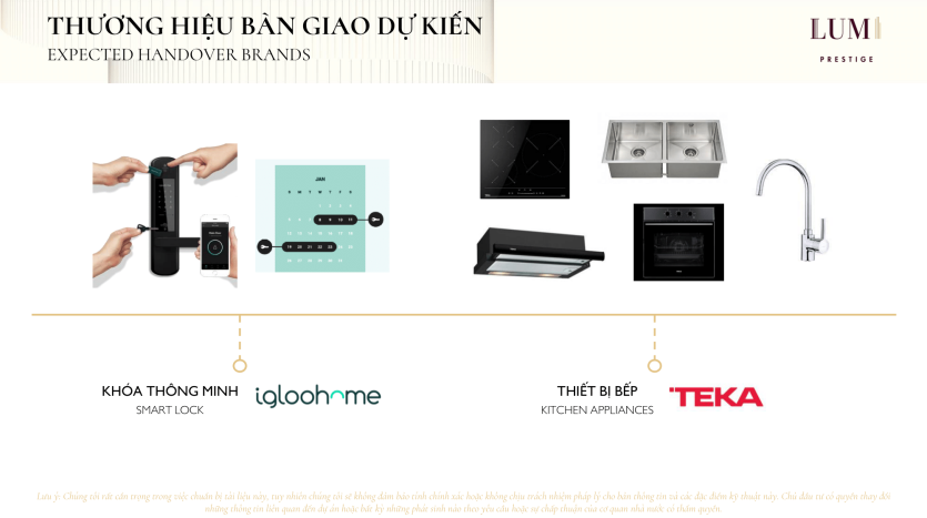 Lumi Prestige - Expected Handover Brands