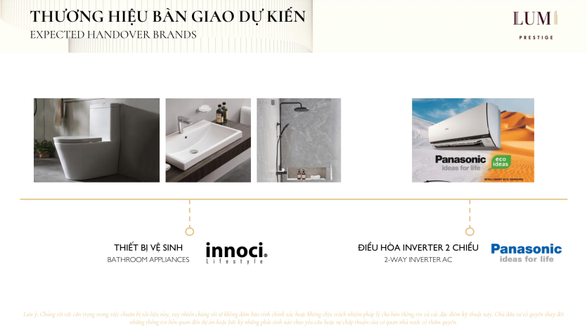 Lumi Prestige - Expected Handover Brands