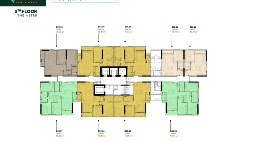 76m2, 2 Bedroom, Fully Fitted in Urban Green, Thu Duc City, Ho Chi Minh City, Vietnam