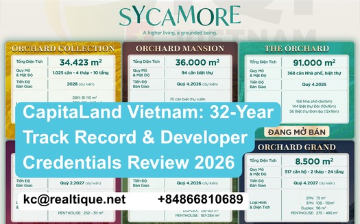 Orchard Collection CapitaLand developer — 36532 Capitaland Vietnam 32 Year Track