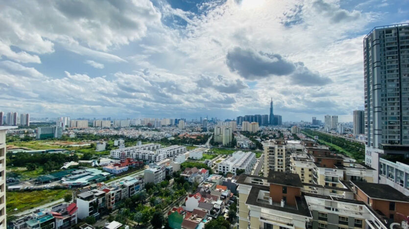 Tầm nhìn panorama từ căn hộ Estella Heights Tower T2 | Panoramic view from Estella Heights Tower T2 apartment