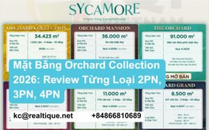 Orchard Collection mặt bằng layouts — Mat Bang Orchard Collection 2026 2pn