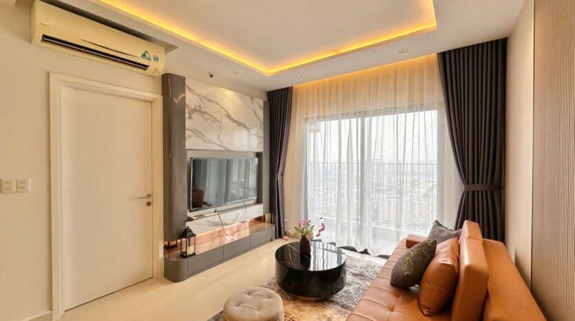 Phòng tắm chính căn hộ Masteri Thảo Điền hoàn thiện hiện đại | Master bathroom of Masteri Thao Dien apartment with modern finish