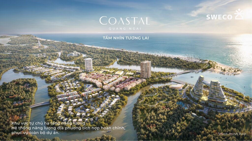 Aerial tầm nhìn tương lai SWECO Haus Coastal | SWECO future vision aerial Haus Coastal