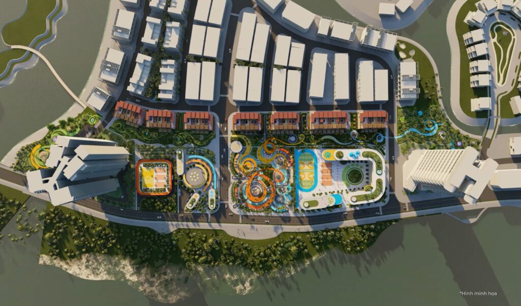 Quảng trường tuổi thơ aerial — 100 Architects | 100 Architects children plaza aerial