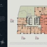 Mặt bằng tầng 3 The Berkley — căn sân vườn và sky garden | The Berkley floor 3 plan — garden units and sky garden level