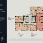 Mặt bằng tầng điển hình The Berkley tầng 5-9 và 12-19 | The Berkley typical floor plan — floors 5-9 and 12-19