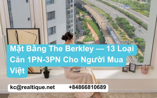 Featured: Mặt Bằng The Berkley 13 Loại Căn 1PN-3PN | The Berkley Floor Plans 13 Layouts