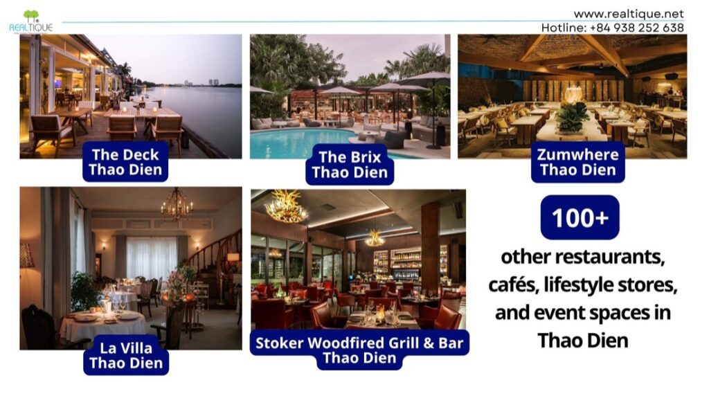 Cảnh F&B đa quốc gia tại Thảo Điền | Multinational F&B scene in Thao Dien