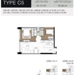 Layout Type C5 — căn hộ 2 phòng ngủ 81m² investor pick | Type C5 — 81m² 2-bedroom investor pick