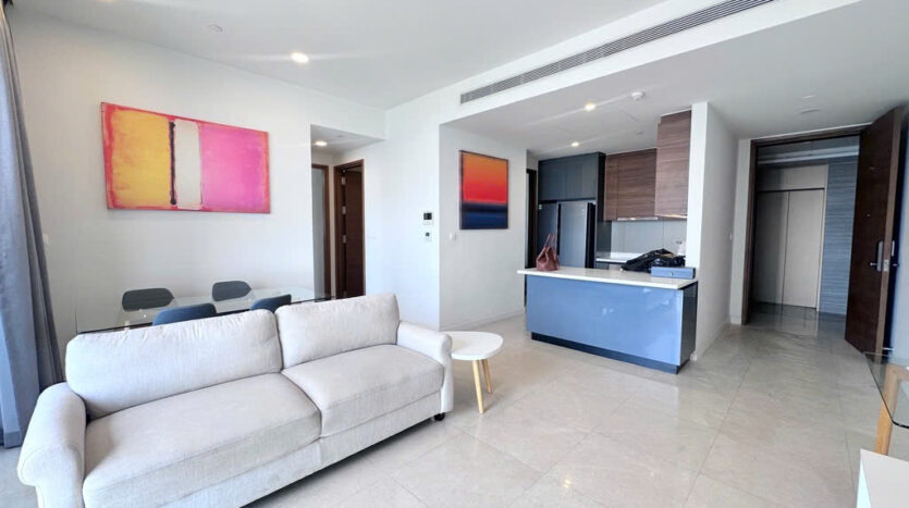 Detail of kitchen interior at The Nassim Tower A apartment