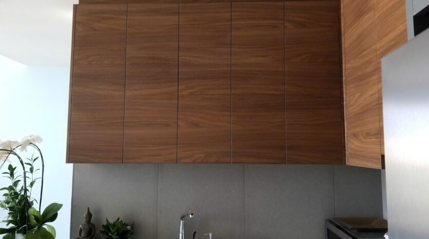 Detail of bedroom area at The Nassim Tower A apartment