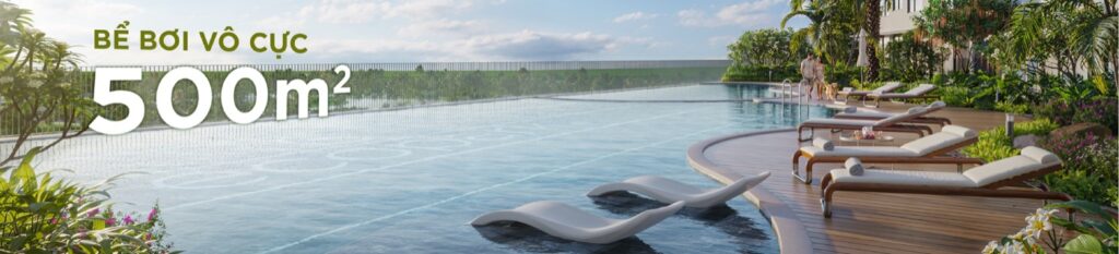 Bể bơi vô cực 500m² tầng tiện ích Eco Forest Onsen | Infinity pool 500sqm wellness floor Eco Forest Onsen