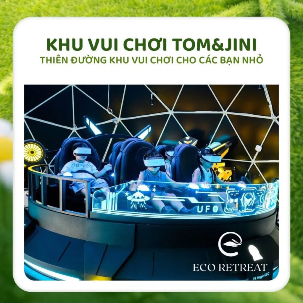 Khu vui chơi trẻ em Tom và Jini Eco Retreat 16,000m² | Tom and Jini kids playground Eco Retreat 16,000sqm
