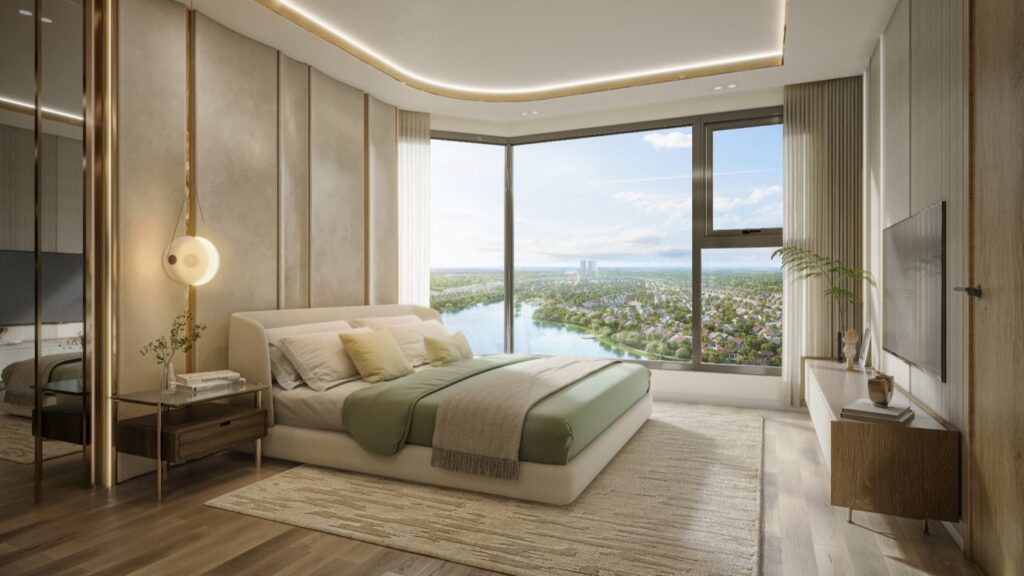 Trục căn 3PN không view hồ 133 căn layout điển hình tầng 6-9-12-15-18-24 Forest Onsen | 3BR no-lake-view axis 133 units typical floors