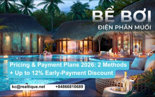 Eco Forest Onsen pricing payment plans 2026 two methods 12 percent early payment discount | Bảng giá chính sách bán hàng 2026
