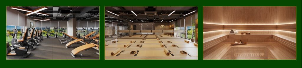 Gym yoga sauna tầng tiện ích chăm sóc sức khoẻ Eco Forest Onsen | Gym yoga sauna wellness floor Eco Forest Onsen
