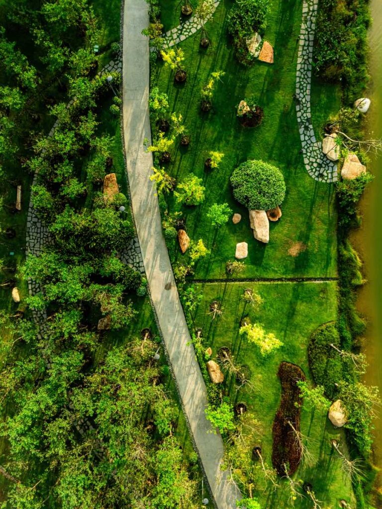 Cảnh quan ven Hồ Thiên Nga Eco Retreat | Lakeside landscape Swan Lake Eco Retreat