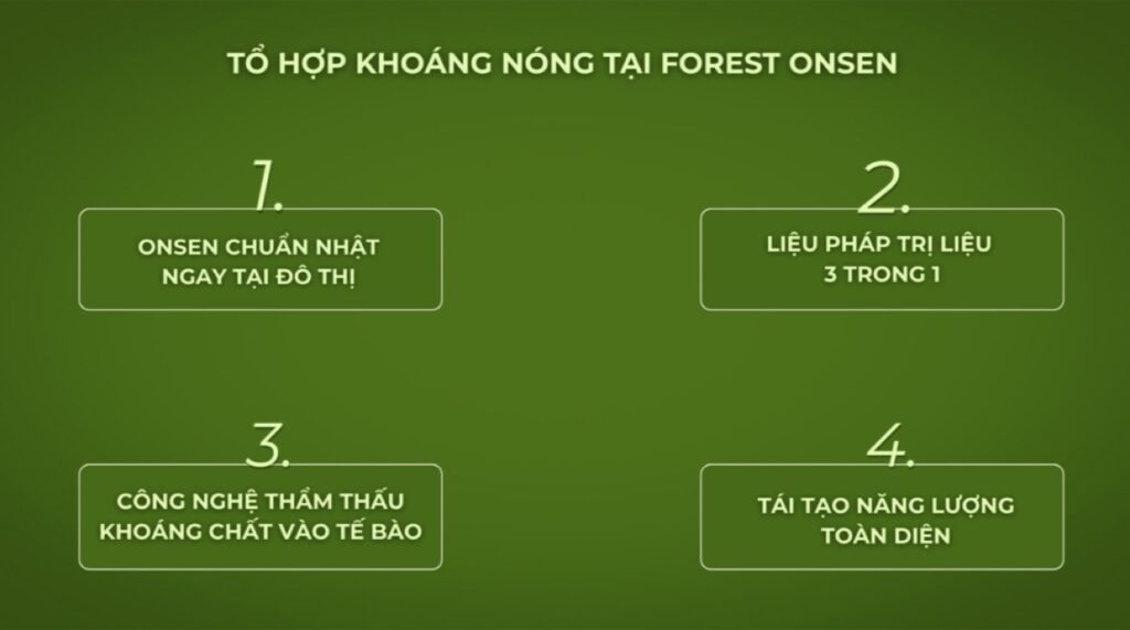 Tổ hợp khoáng nóng tại Eco Forest Onsen 4 tháp R1 R2 F1 F2 | Mineral hot spring complex at Eco Forest Onsen 4 towers R1 R2 F1 F2
