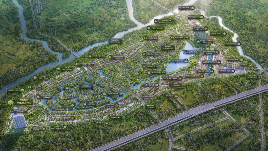 Master plan Eco Retreat đầy đủ Tropical Clubhouse Forest Clubhouse Island Clubhouse Zen Clubhouse Hồ Thiên Nga 20 vườn | Eco Retreat full master plan Tropical Forest Island Zen Clubhouse Swan Lake 20 gardens