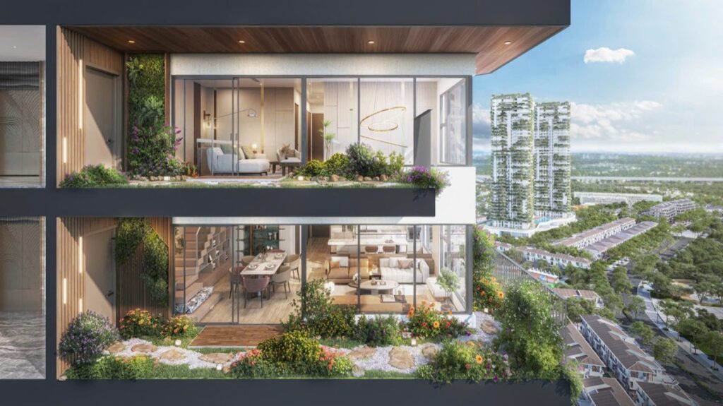 Innovation căn hộ Eco Forest Onsen mở cửa vào vườn 18-28m² rồi mới vào nhà | Eco Forest Onsen apartment opens into 18-28sqm garden first