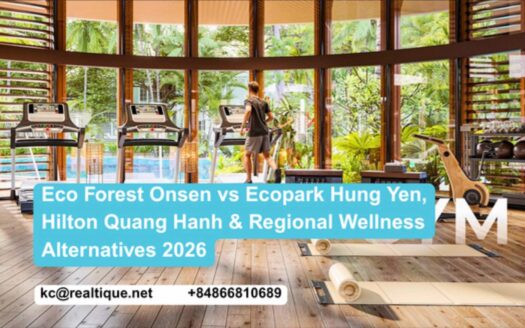 Eco Forest Onsen vs Ecopark Hung Yen Hilton Quang Hanh regional wellness comparison 2026 | So sánh Eco Forest Onsen các dự án wellness