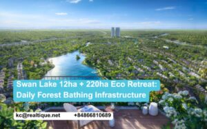 Swan Lake 12ha Eco Retreat 220ha daily forest bathing wellness infrastructure Eco Forest Onsen | Hồ Thiên Nga 12ha hệ tiện ích Eco Retreat 220ha