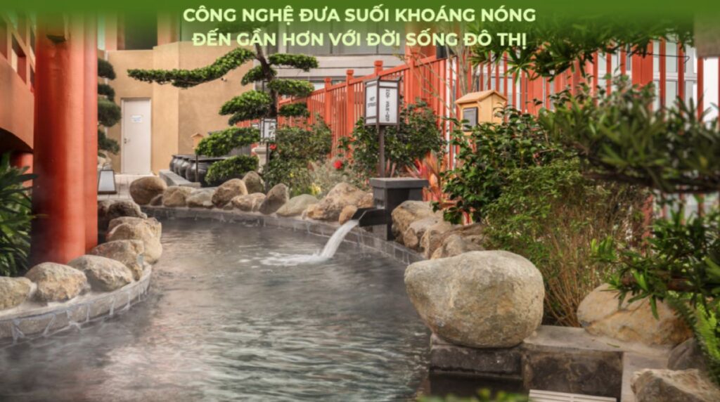 Công nghệ khoáng nóng đưa onsen gần hơn với đô thị Forest Onsen | Mineral hot spring technology bringing onsen closer to urban Forest Onsen
